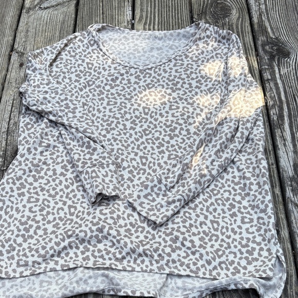 American Eagle Outfitters Cream Leopard Print Tunic - Picture 1 of 2